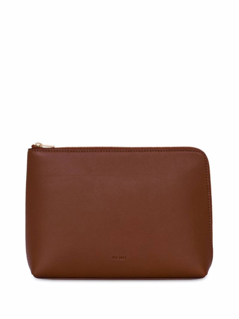 Yu Mei Emily leather pouch - Brown von Yu Mei