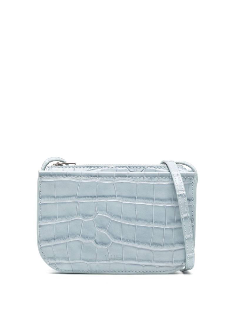 Yu Mei Mini Vi crocodile-effect crossbody bag - Blue von Yu Mei