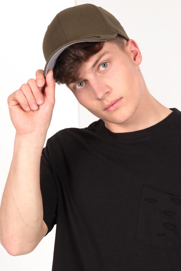 Yupoong Flexfit Cap | Olive Grün | Herren  | L/XL von Yupoong