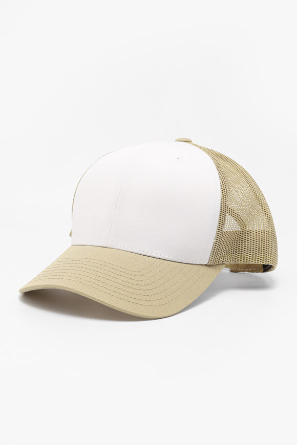 Yupoong Trucker Cap / Snapback | Beige + White | Herren  | Einheitsgroesse von Yupoong