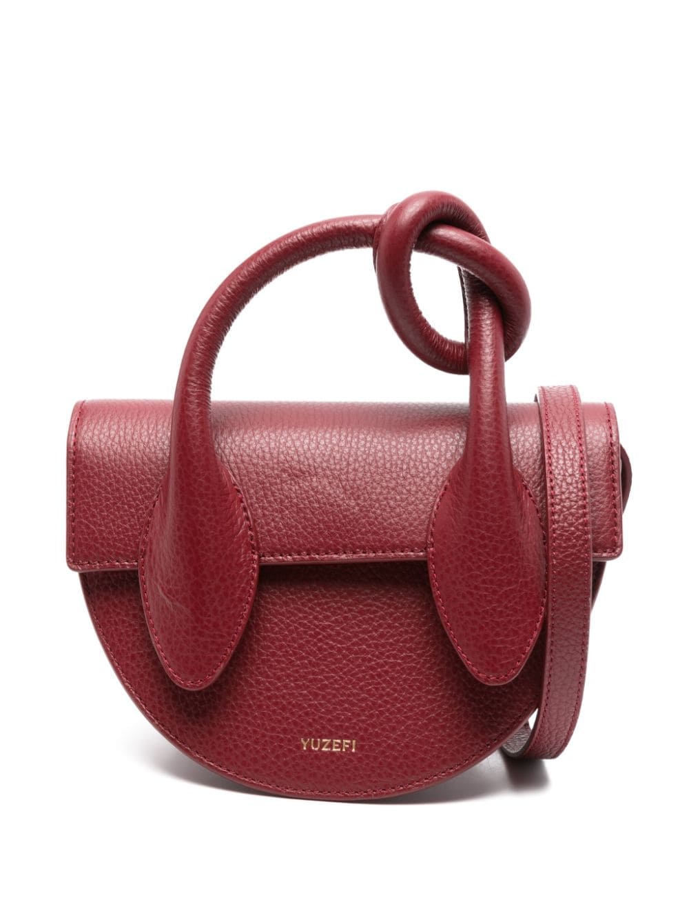 Yuzefi Pretzel leather tote bag - Red von Yuzefi