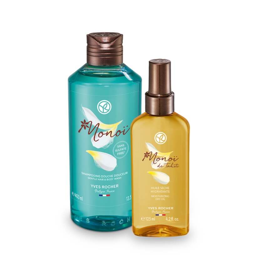 Yves Rocher Wellness-Sets - Monoï Set Trockenes Öl & Dusch-Shampoo Yves Rocher Wellness-Sets - Monoï Set Trockenes Öl & Dusch-Shampoo von Yves Rocher