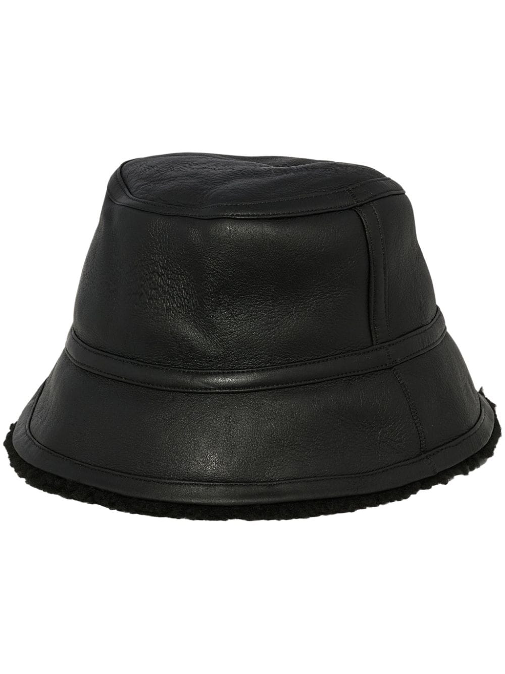 Yves Salomon Curly bucket hat - Black von Yves Salomon