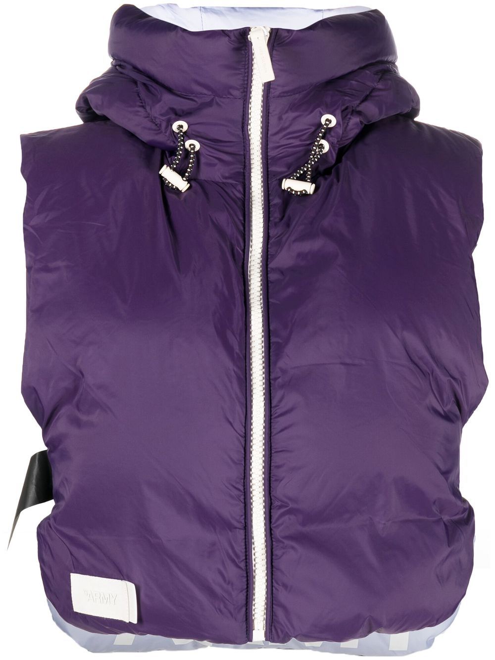 Yves Salomon Two-Tone down padded jacket - Purple von Yves Salomon