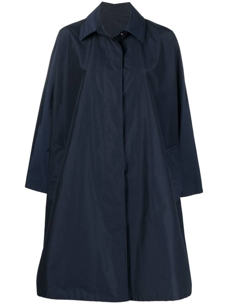 Yves Salomon concealed-front fastening coat - Blue von Yves Salomon