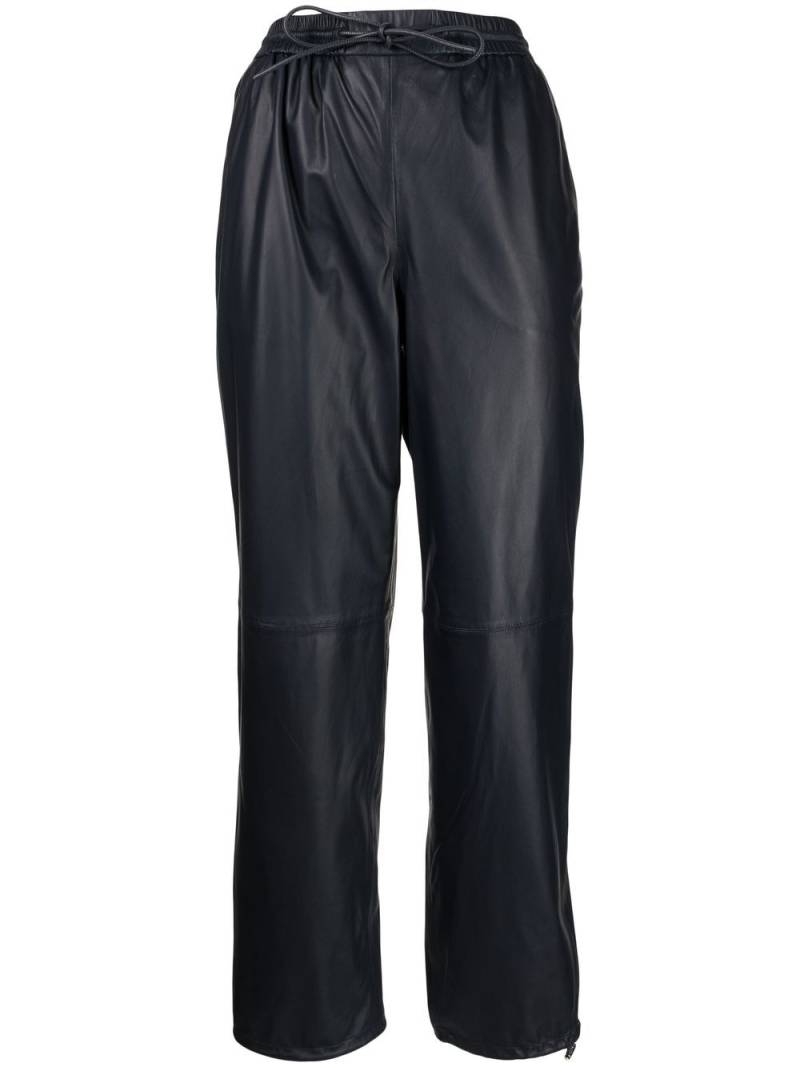 Yves Salomon drawstring-cuffs jogger trousers - Blue von Yves Salomon