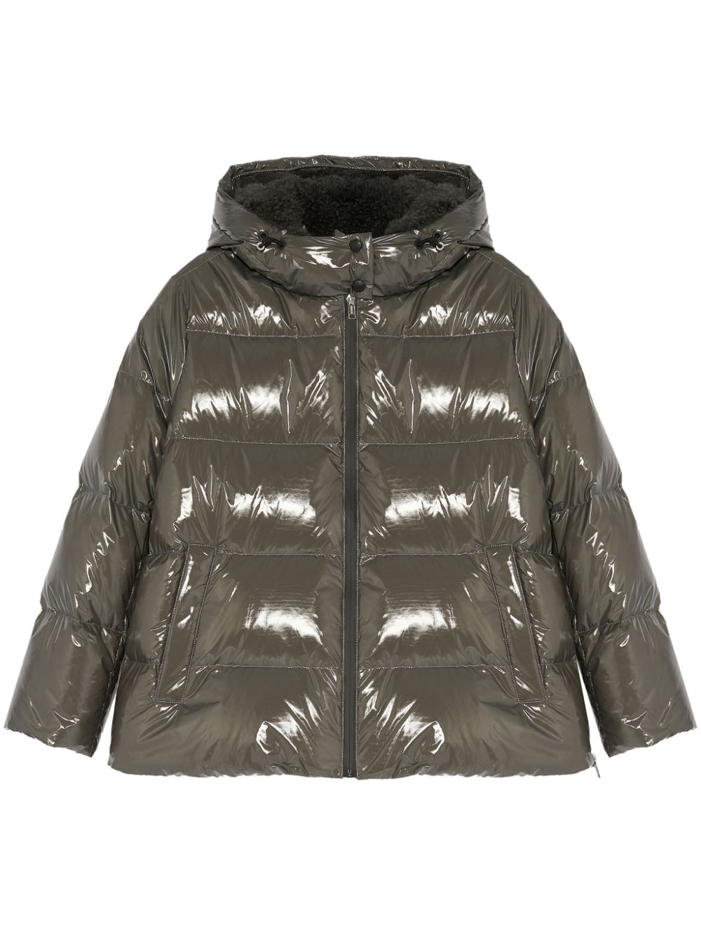 Yves Salomon duck-down padded jacket - Grey von Yves Salomon