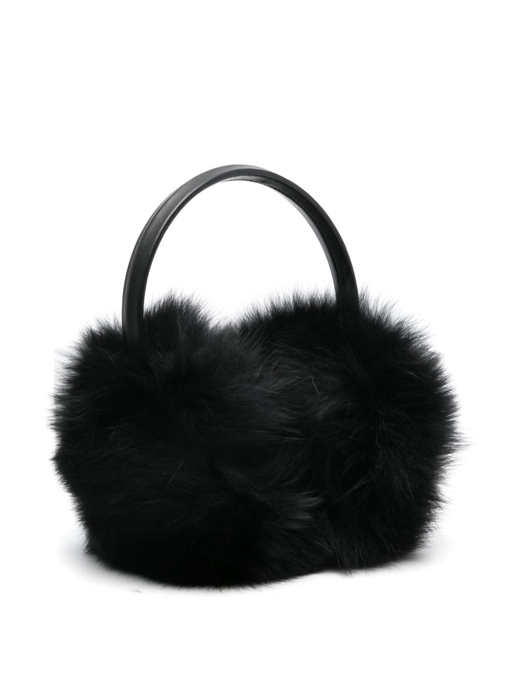 Yves Salomon faux-fur ear muffs - Black von Yves Salomon