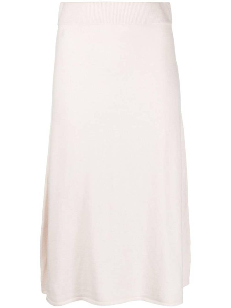 Yves Salomon flared knitted skirt - Neutrals von Yves Salomon