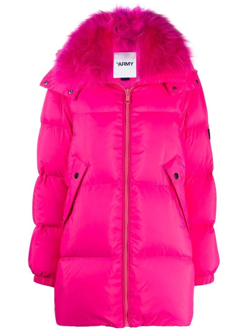 Yves Salomon fur-lined padded coat - Pink von Yves Salomon