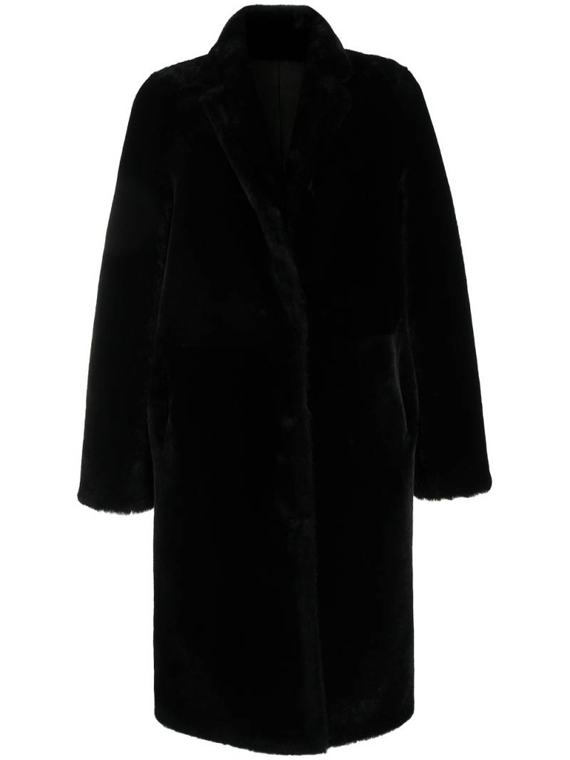 Yves Salomon high neck coat - Black von Yves Salomon