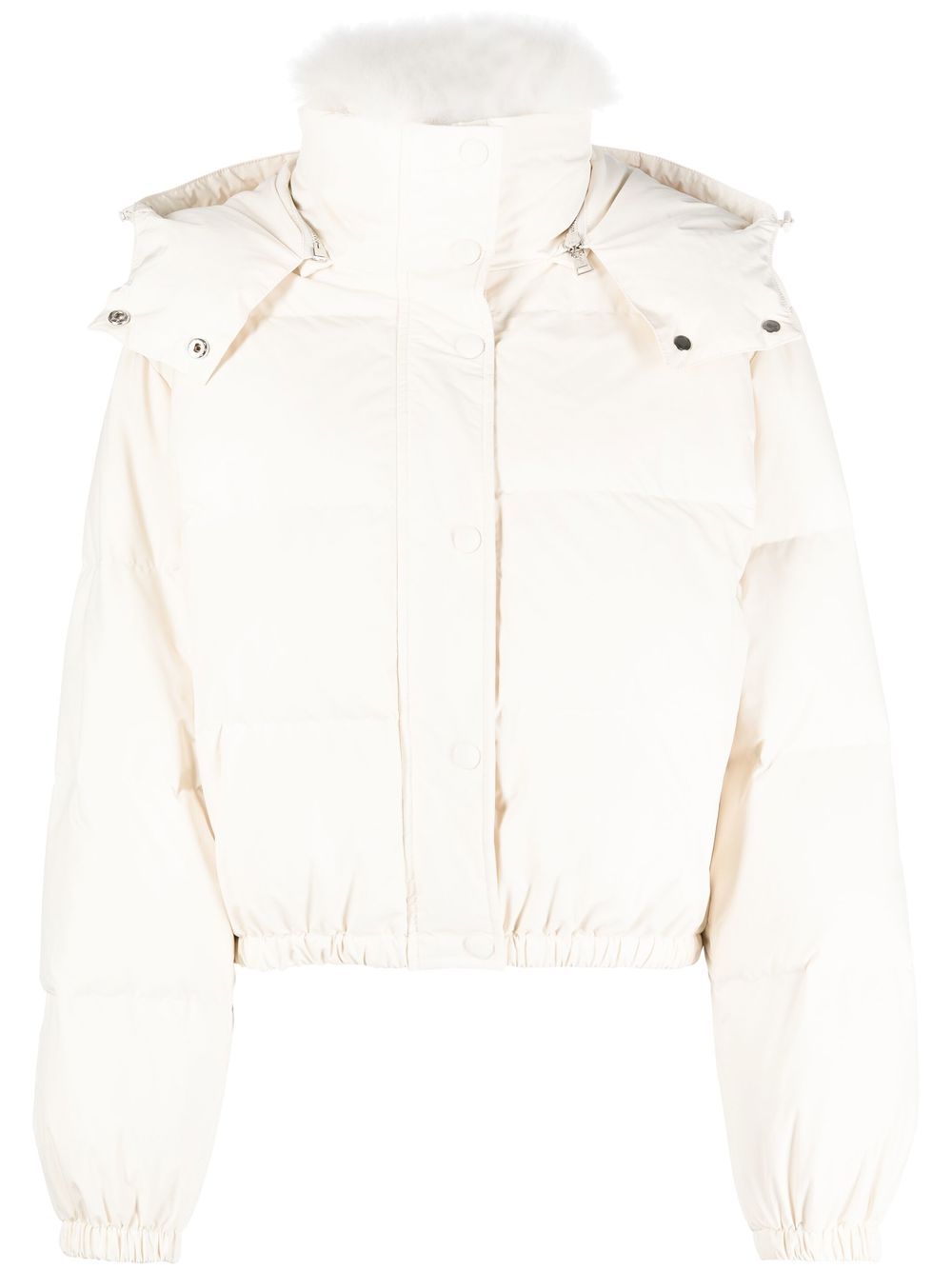 Yves Salomon hooded down jacket - Neutrals von Yves Salomon