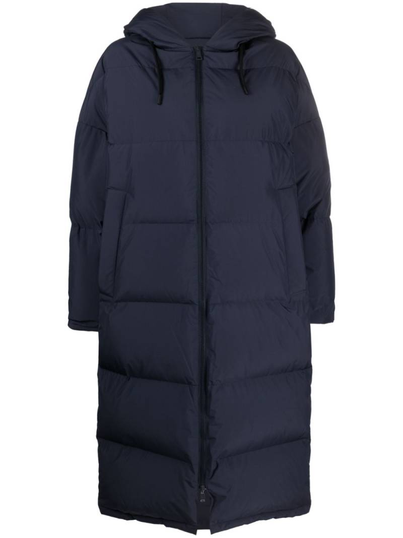 Yves Salomon hooded feather-padded coat - Blue von Yves Salomon