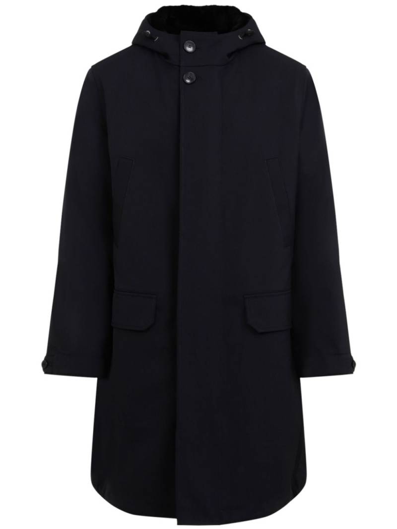 Yves Salomon hooded parka - Blue von Yves Salomon