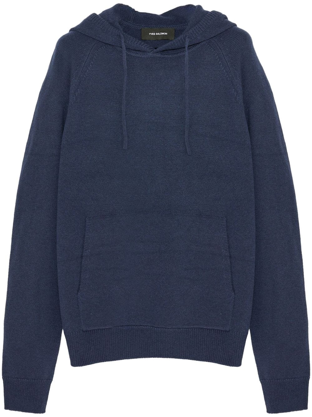 Yves Salomon knit hoodie - Blue von Yves Salomon