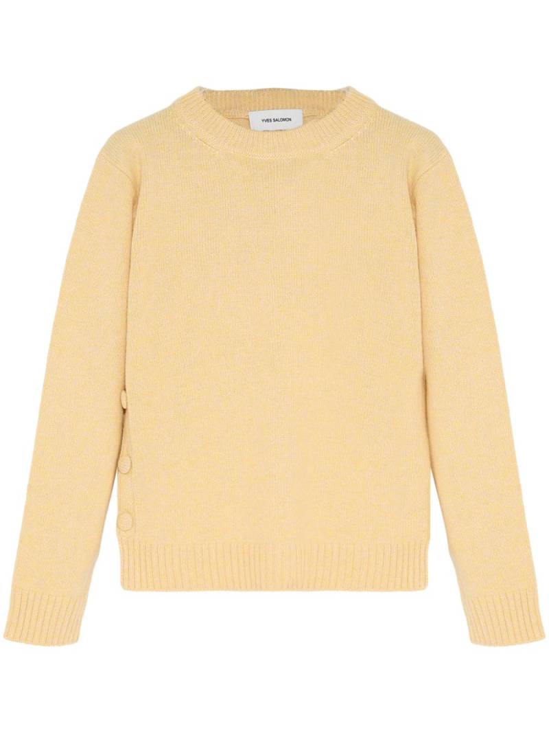 Yves Salomon knitted jumper - Yellow von Yves Salomon