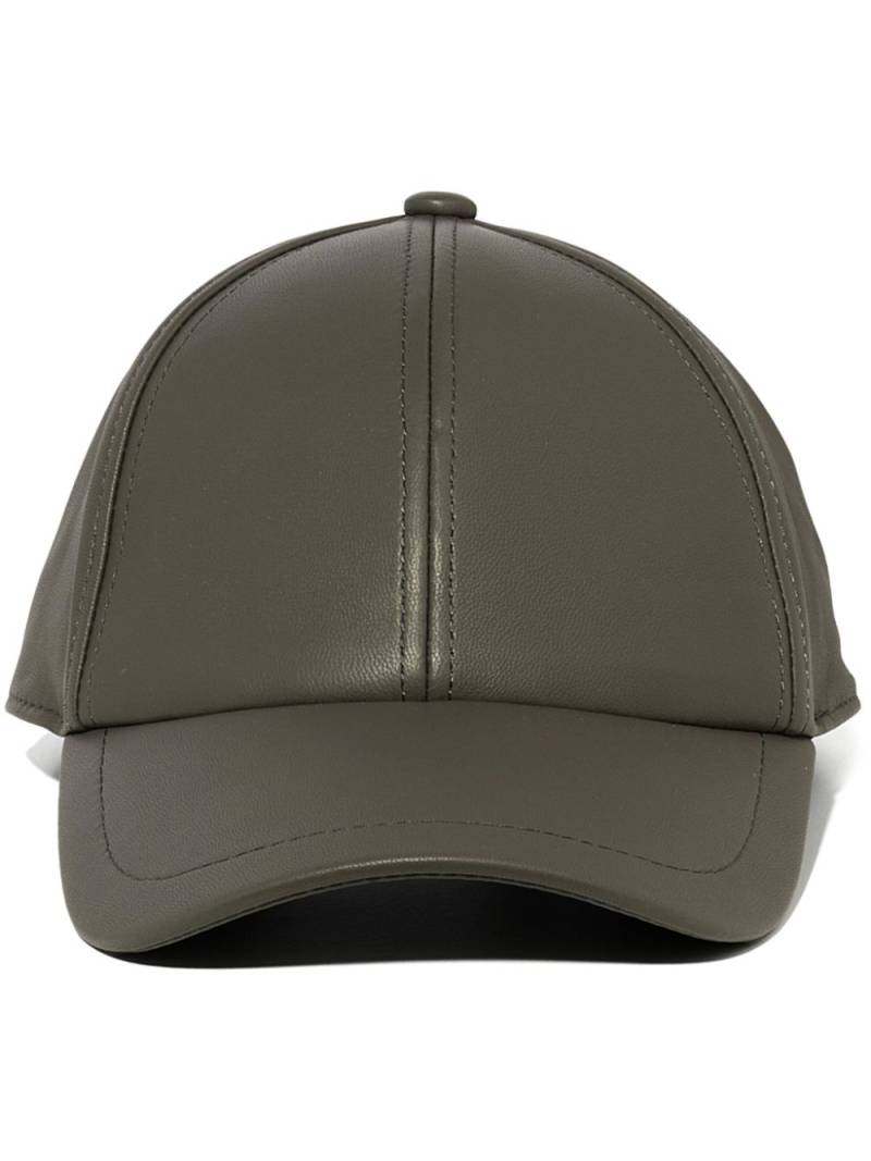 Yves Salomon leather cap - Grey von Yves Salomon