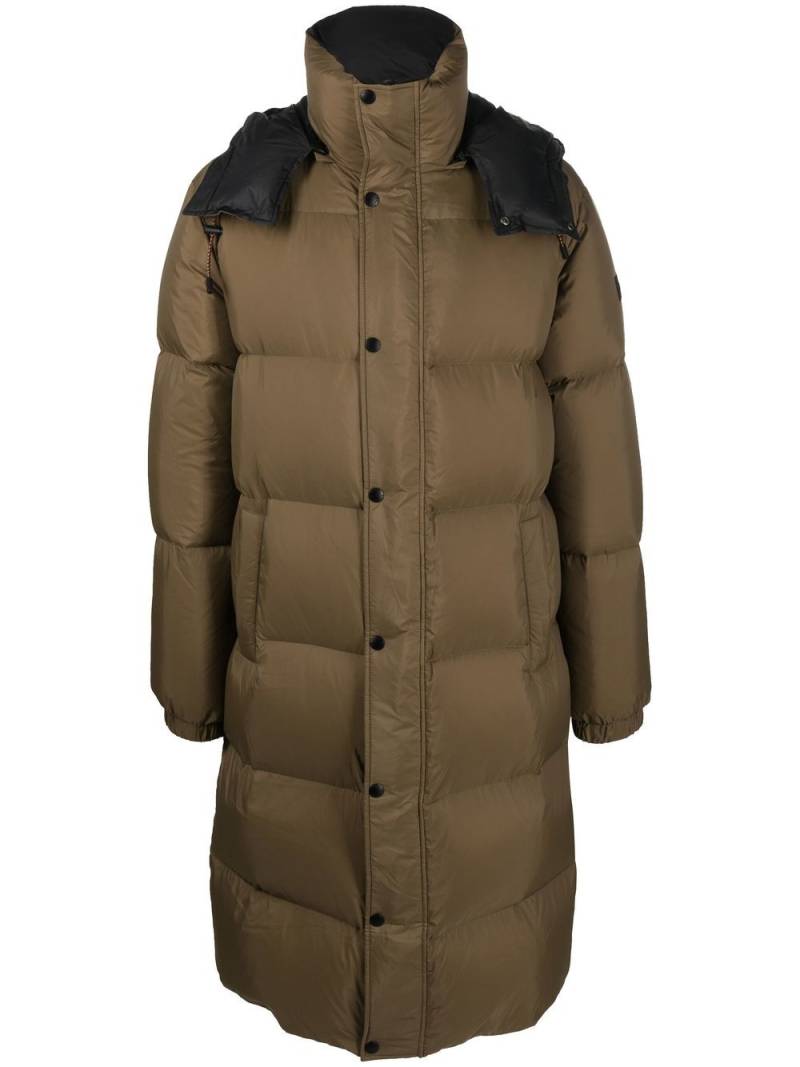 Yves Salomon long down-padded coat - Green von Yves Salomon