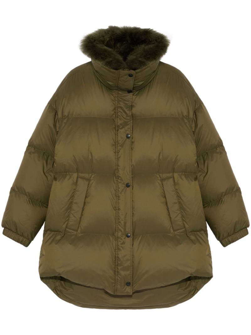 Yves Salomon padded-design coat - Green von Yves Salomon