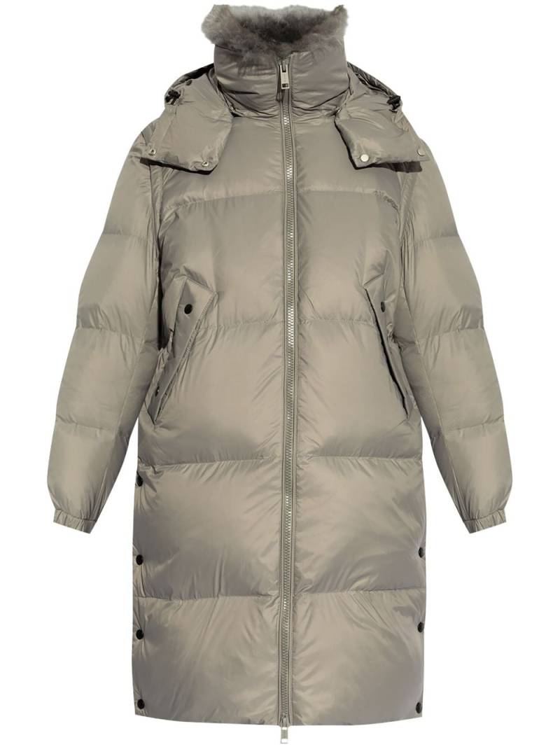 Yves Salomon padded parka coat - Grey von Yves Salomon