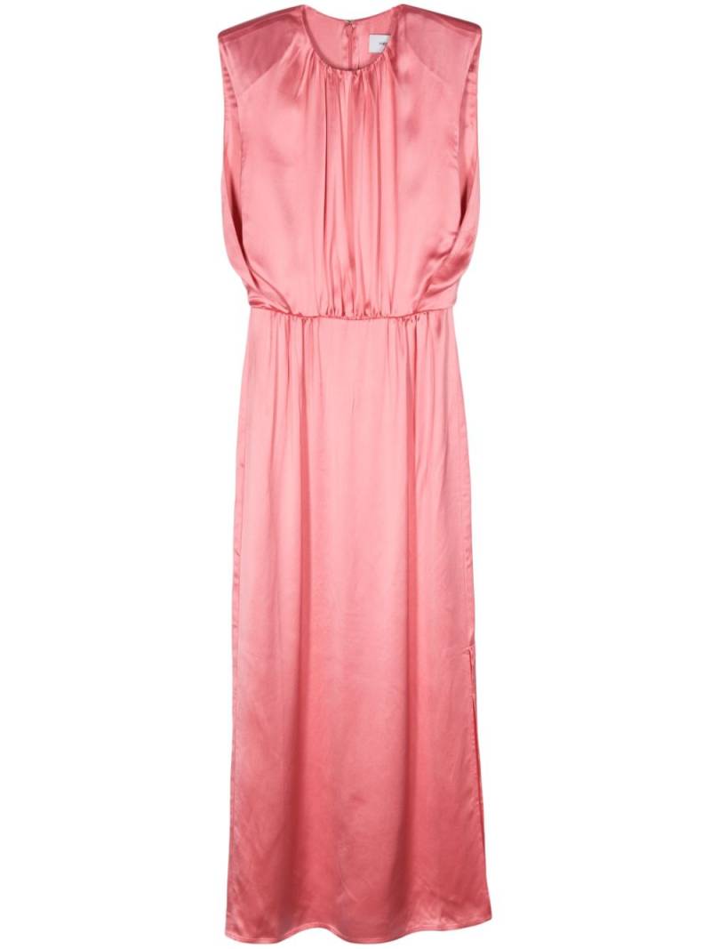 Yves Salomon pleat-detail satin dress - Pink von Yves Salomon