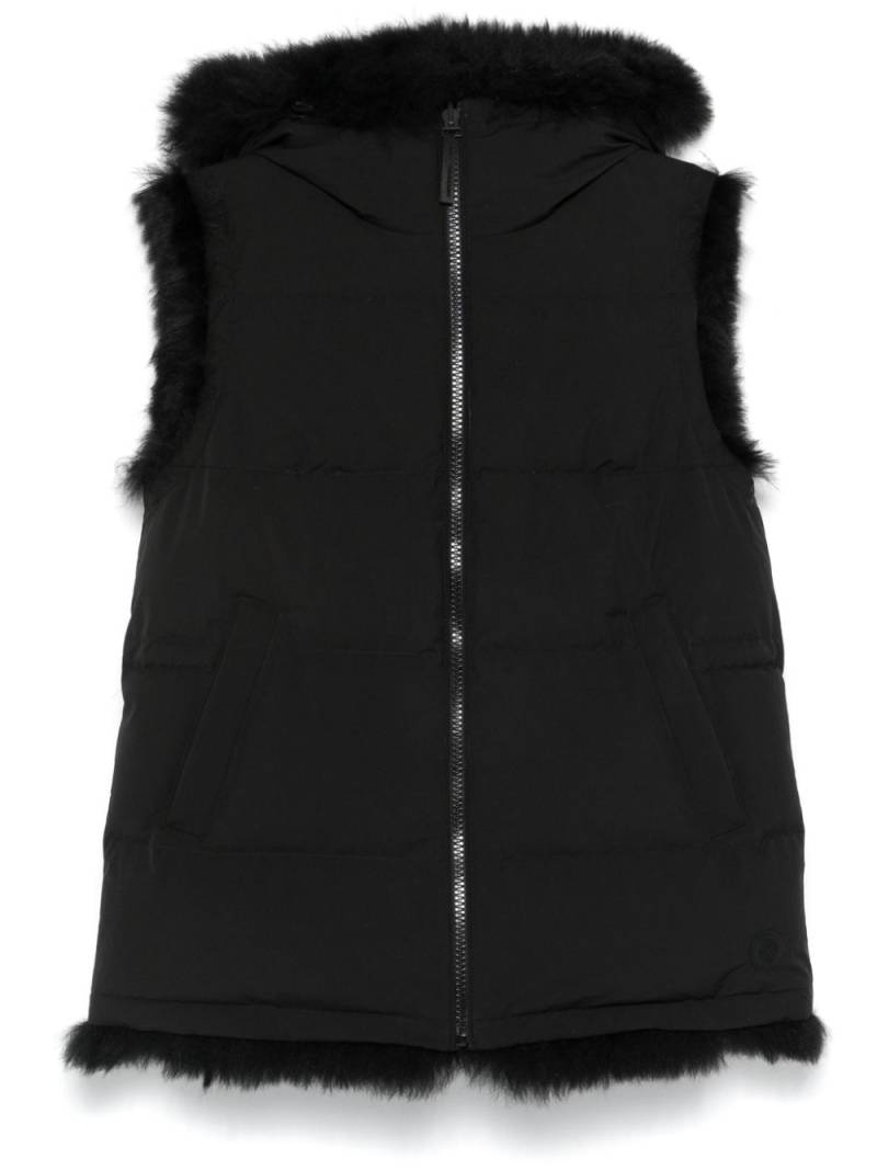 Yves Salomon reversible gilet - Black von Yves Salomon