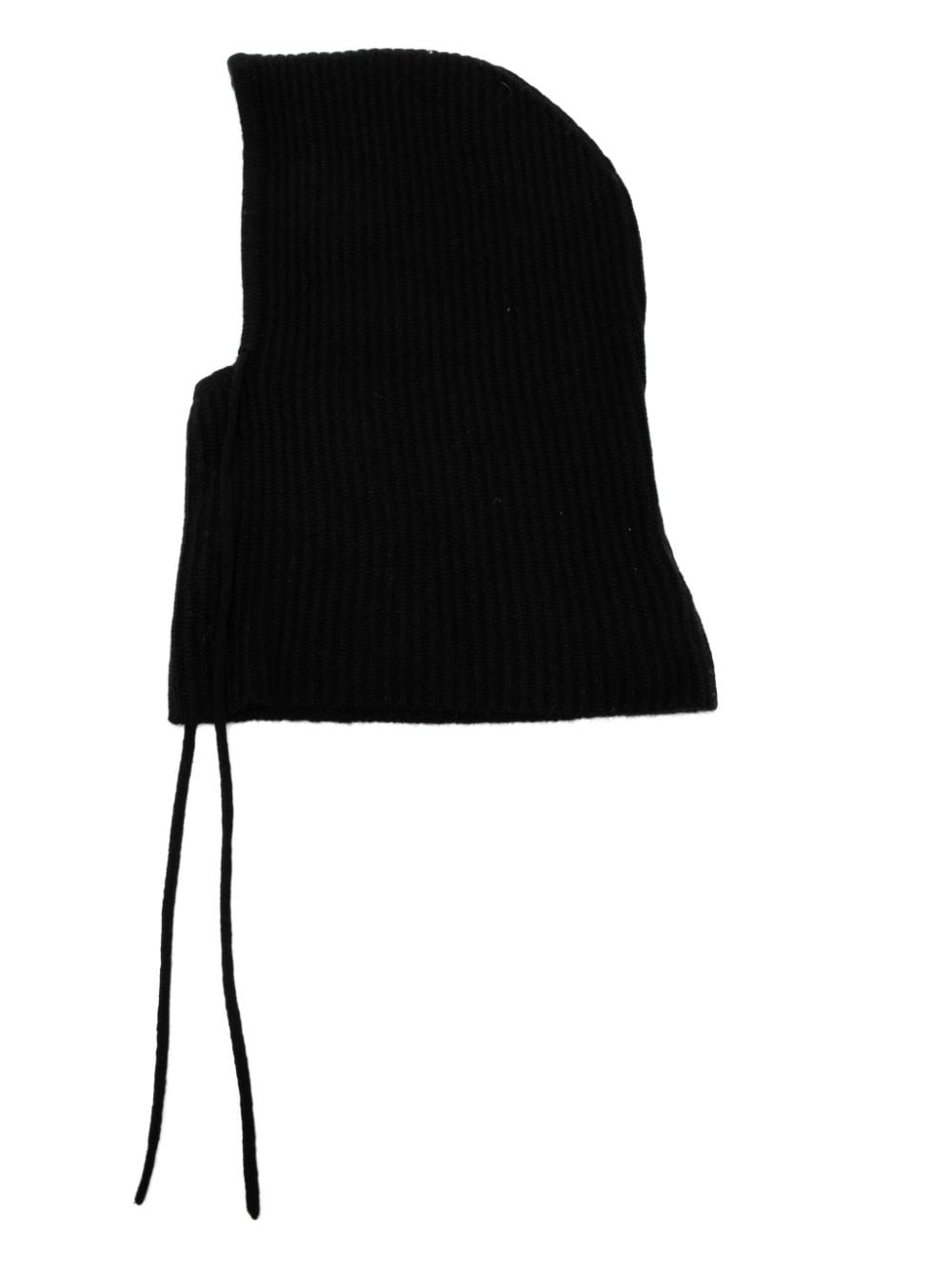 Yves Salomon ribbed balaclavas - Black von Yves Salomon