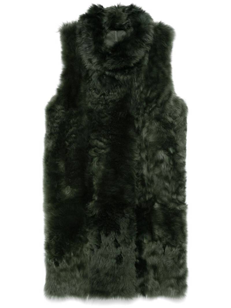 Yves Salomon shearling gilet - Green von Yves Salomon