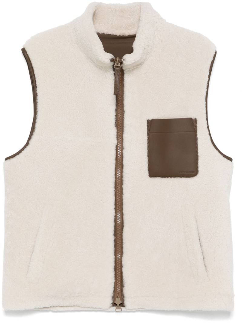 Yves Salomon shearling gilet - White von Yves Salomon