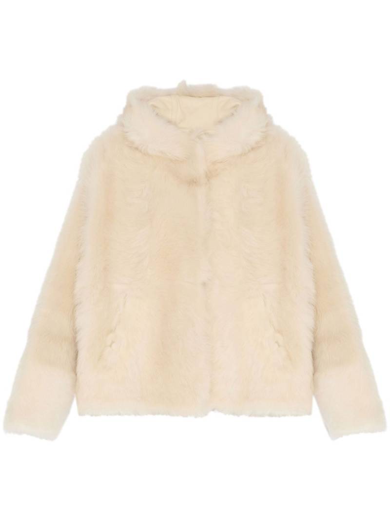 Yves Salomon shearling jacket - White von Yves Salomon