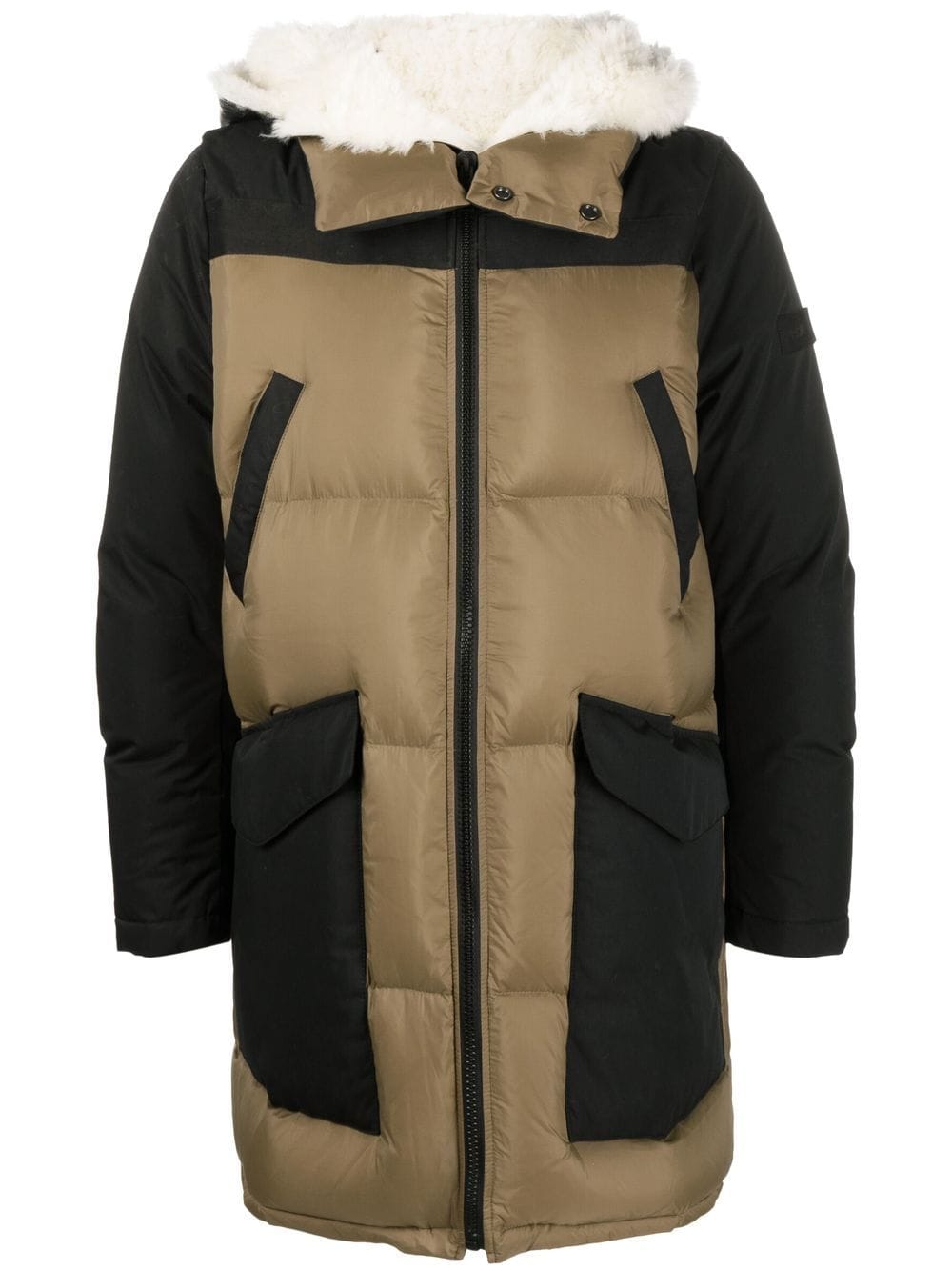 Yves Salomon shearling-lined down-padded coat - Green von Yves Salomon