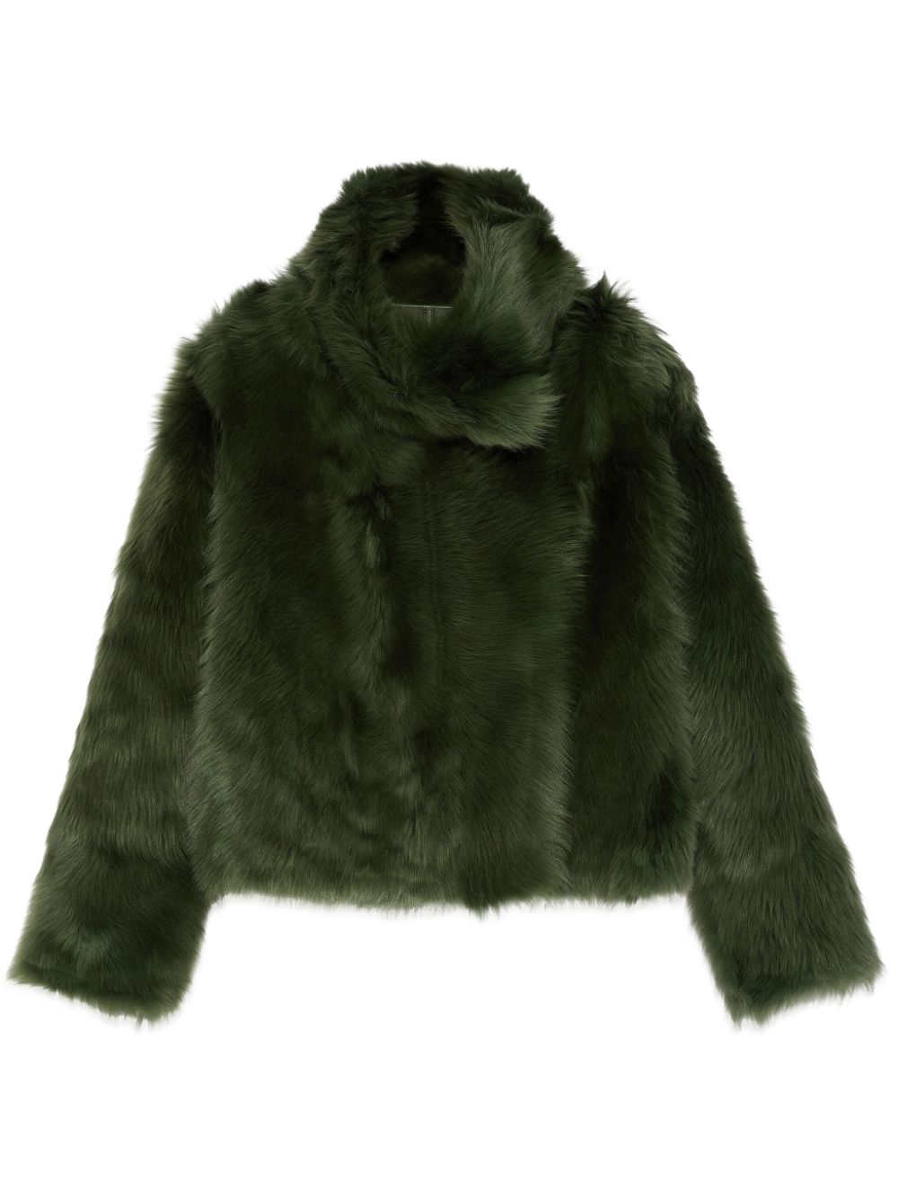 Yves Salomon shearling short jacket - Green von Yves Salomon