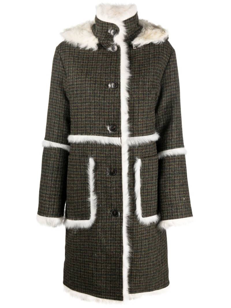 Yves Salomon shearling wool coat - Black von Yves Salomon