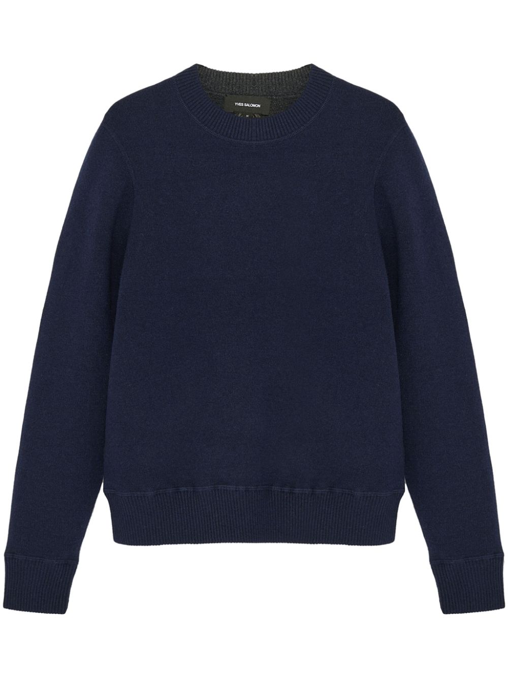 Yves Salomon two-tone reversible knit jumper - Blue von Yves Salomon