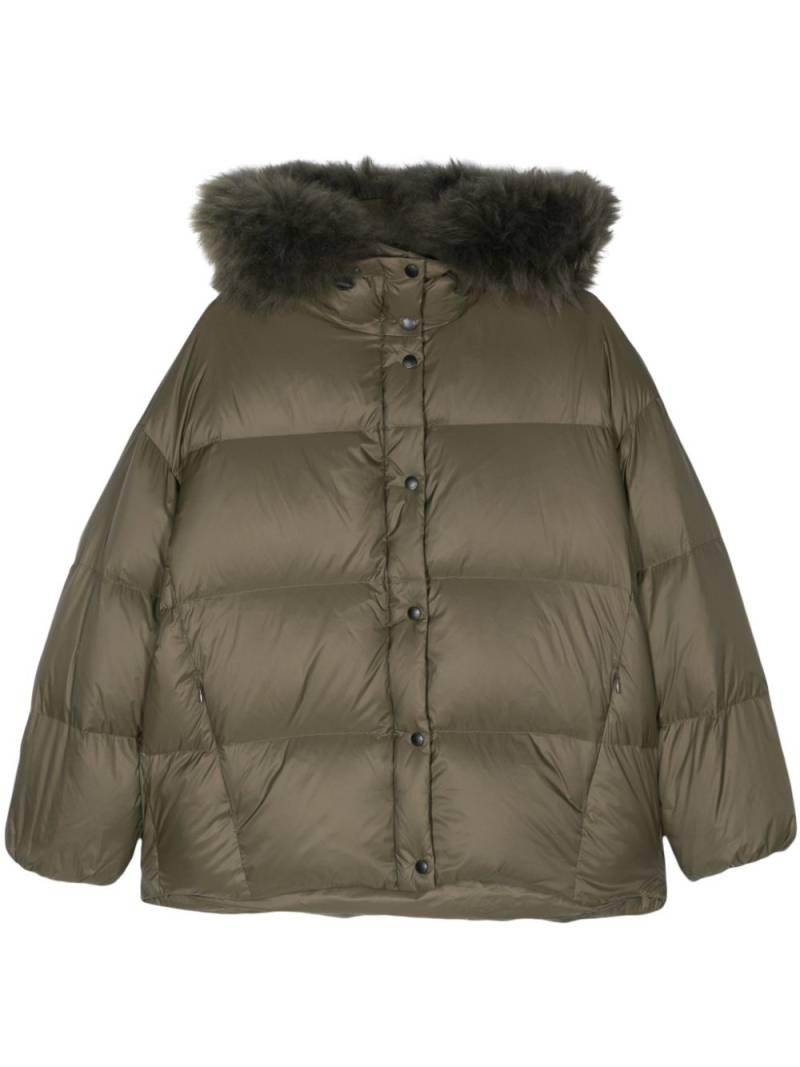 Yves Salomon water-repellent puffer jacket - Green von Yves Salomon