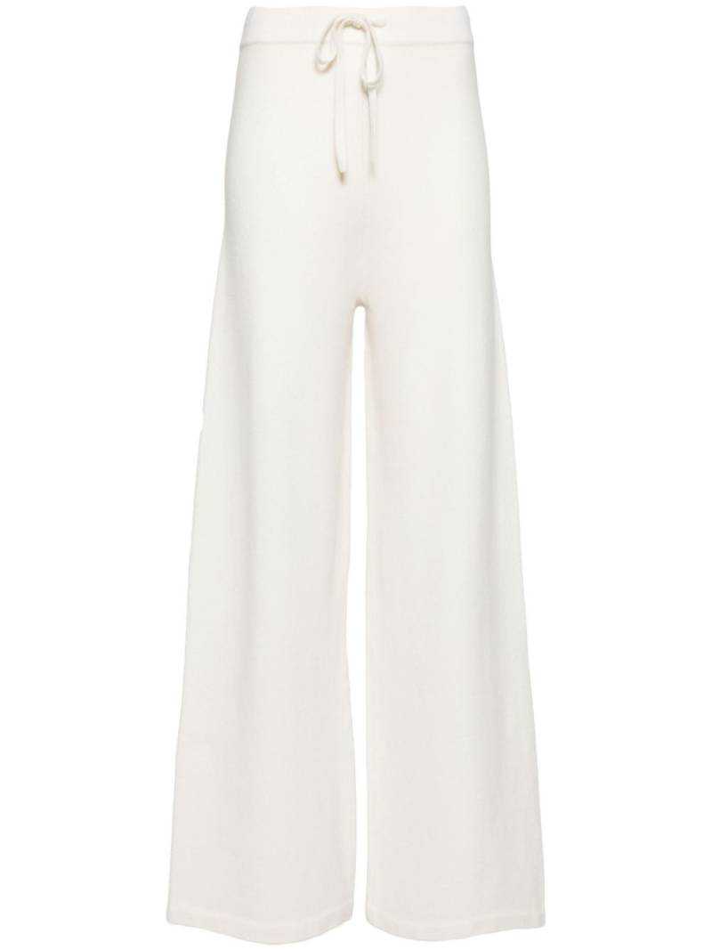 Yves Salomon wide-leg knitted trousers - White von Yves Salomon