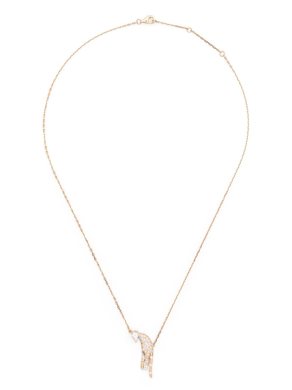 Yvonne Léon 18kt yellow gold Feline diamond necklace von Yvonne Léon