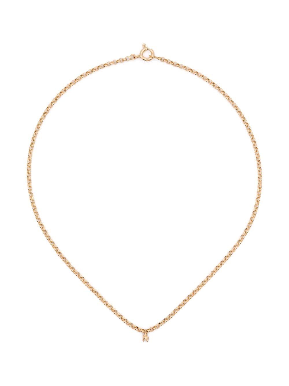 Yvonne Léon 18kt yellow gold Floating Palm Tree diamond chain necklace von Yvonne Léon