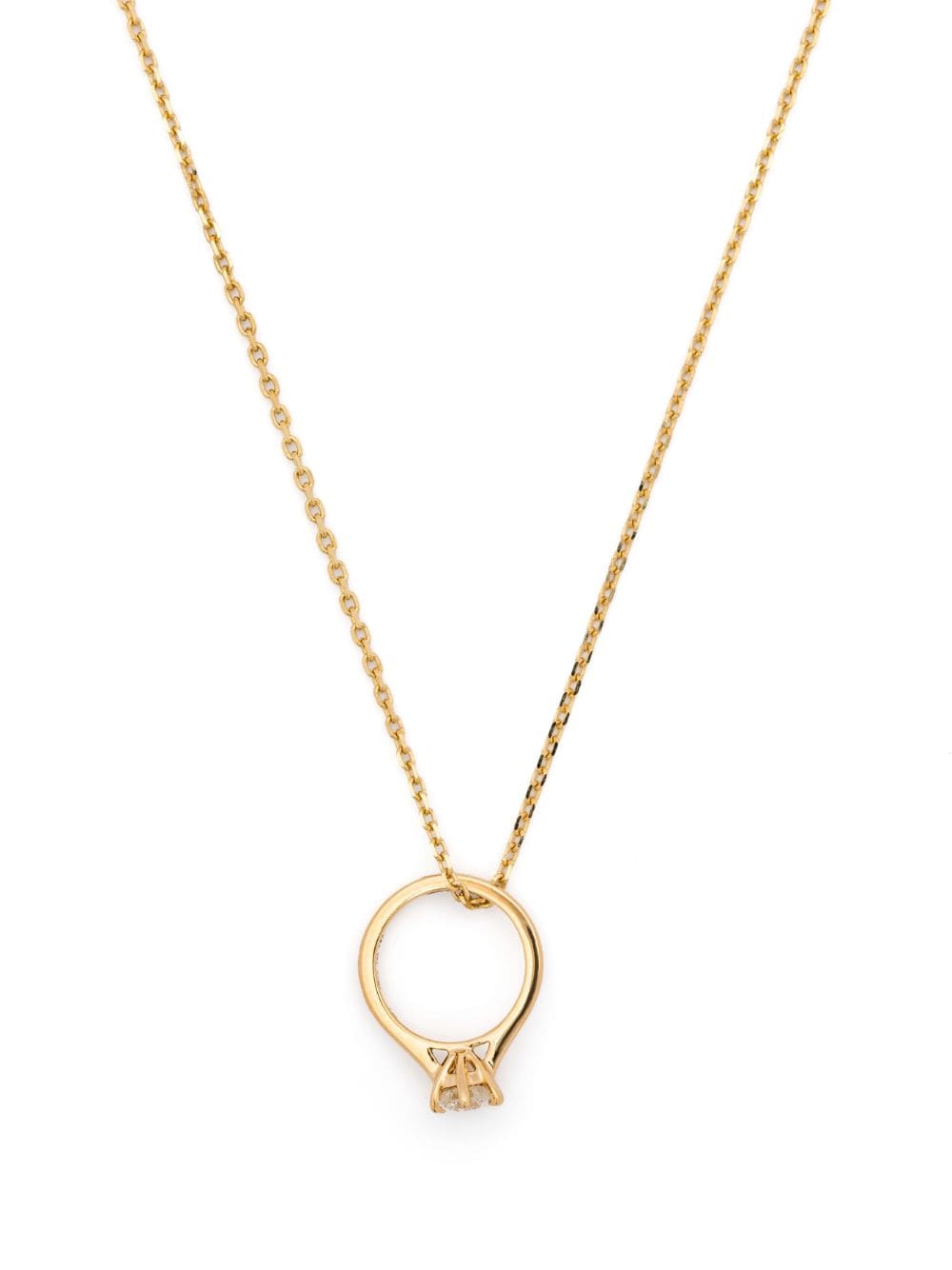 Yvonne Léon 18kt yellow gold Pendentif Fiançailles diamond necklace von Yvonne Léon