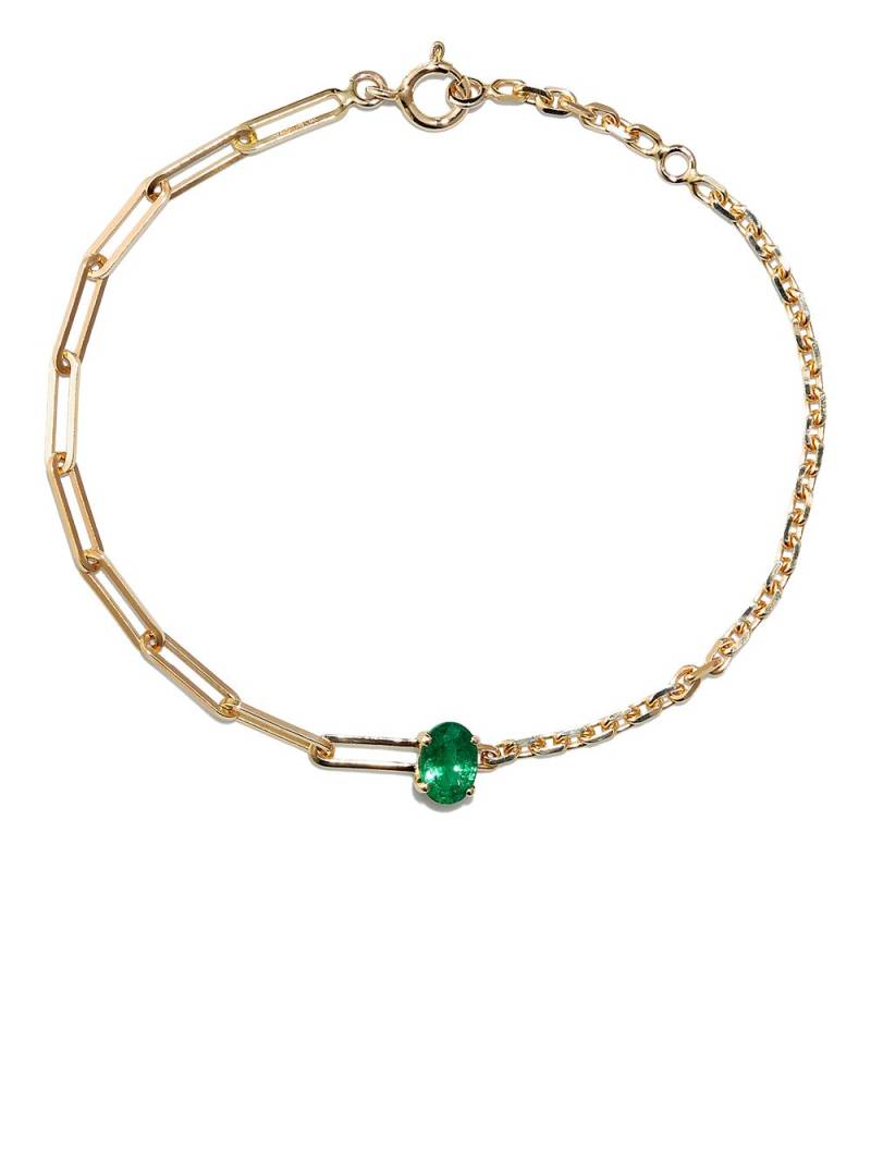 Yvonne Léon 18kt yellow gold emerald bracelet von Yvonne Léon