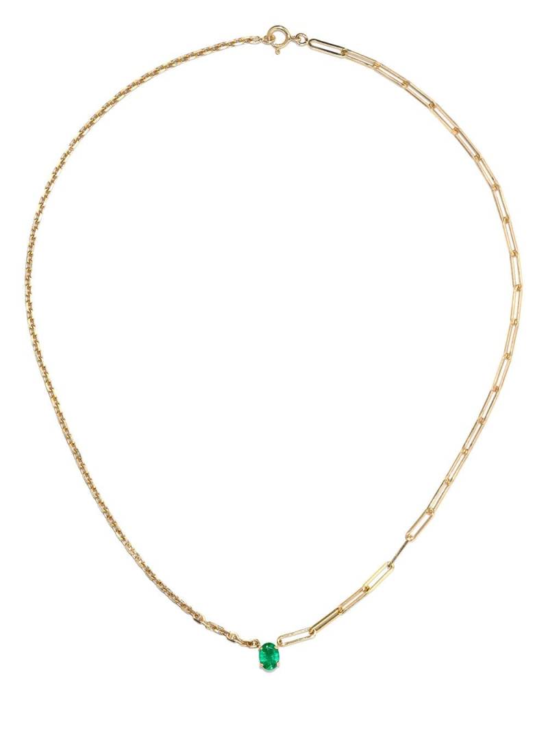 Yvonne Léon 18kt yellow gold emerald necklace von Yvonne Léon