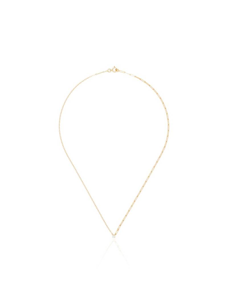 Yvonne Léon 18kt yellow gold mixed chain diamond necklace von Yvonne Léon