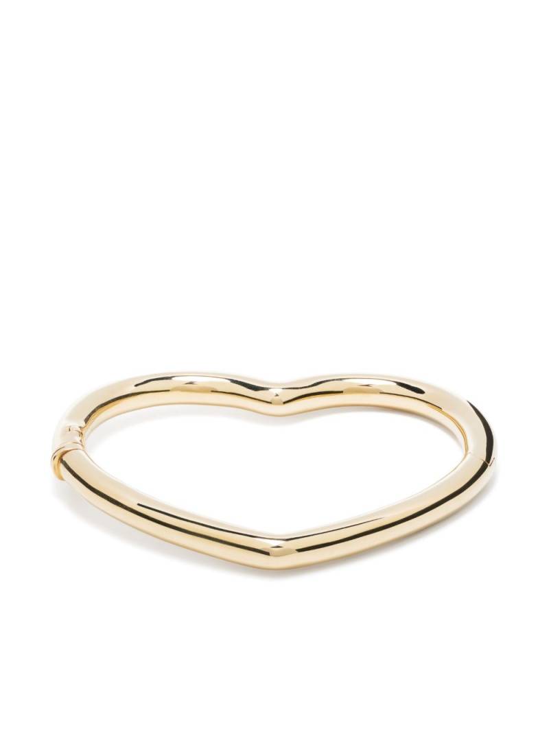 Yvonne Léon 9kt yellow gold Jonc Coeur Lisse bangle von Yvonne Léon