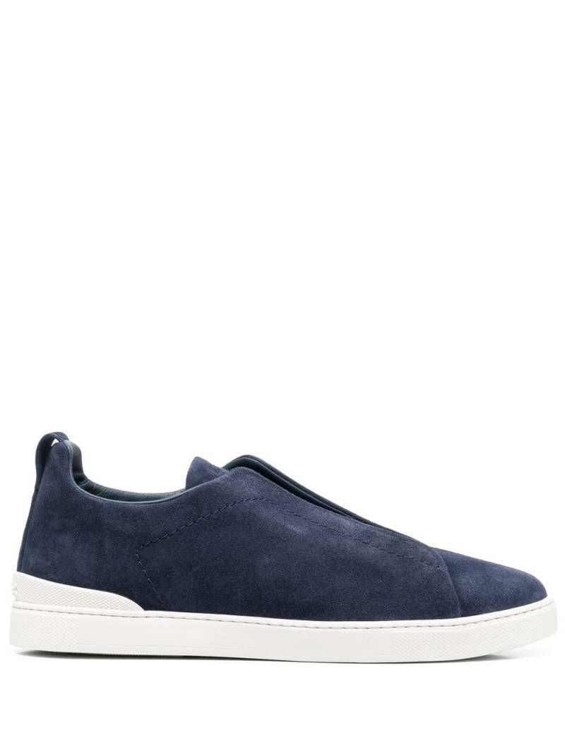 Zegna slip-on suede sneakers - Blue von Zegna