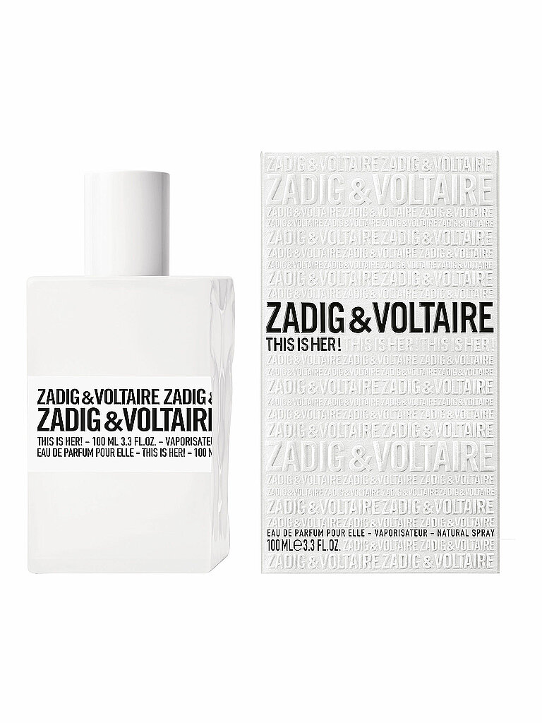 ZADIG & VOLTAIRE This is Her! Eau de Parfum Vaporisateur 100ml von ZADIG & VOLTAIRE