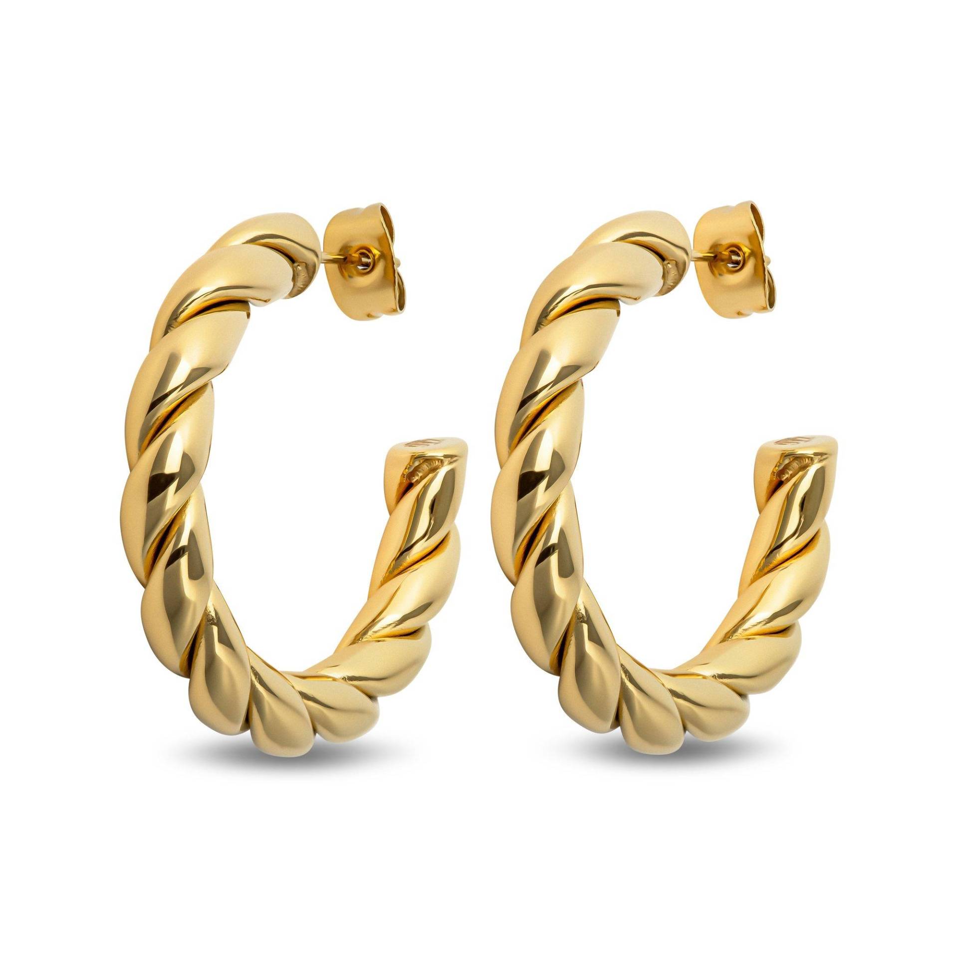 Ohrringe Damen Goldfarben 30mm von ZAG Bijoux