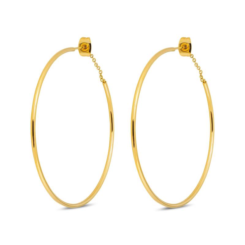 Ohrringe Damen Goldfarben 50mm von ZAG Bijoux