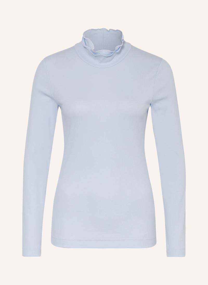 Zaída Longsleeve Mit Rüschen blau von ZAÍDA