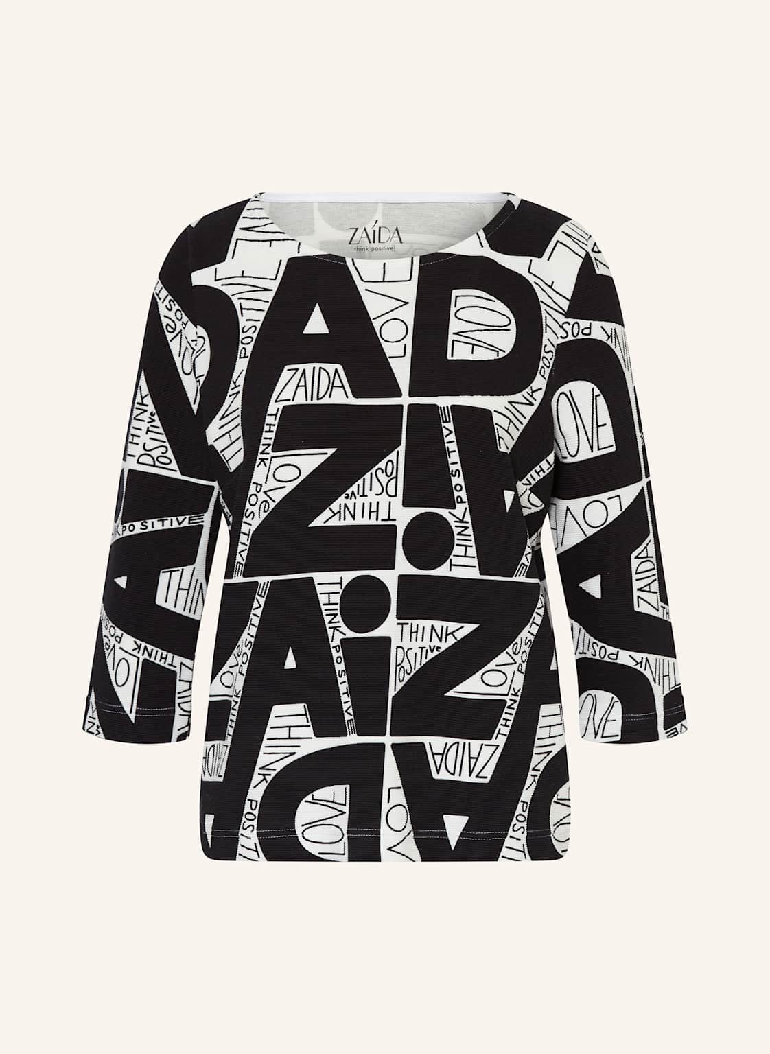 Zaída Shirt Mit 3/4-Arm schwarz Zaída Shirt Mit 3/4-Arm schwarz von ZAÍDA