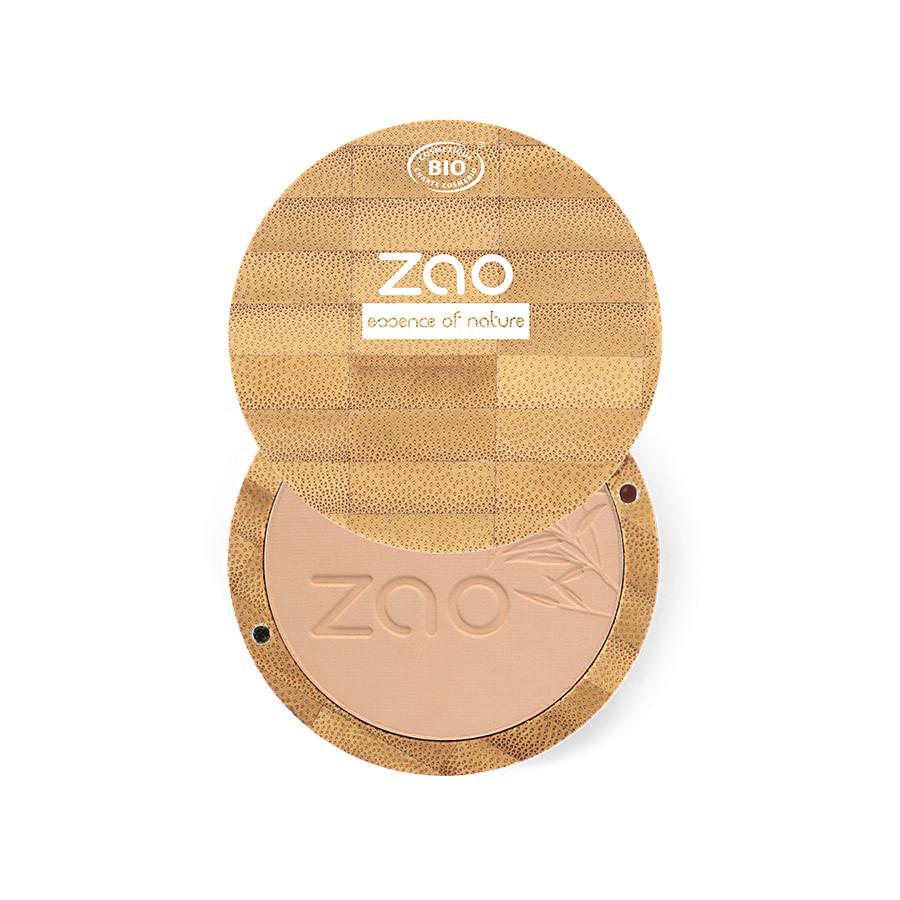 Kompaktpuder - Bio-zertifiziert, Vegan Und Nachfüllbar Damen Braun beige 1 pezzo von ZAO MAKEUP